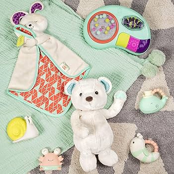 新品　未開封　うさぎのブランケット 3色セット Amazon.co.jp: B. toys ベビーブランケット うさぎ おくるみ